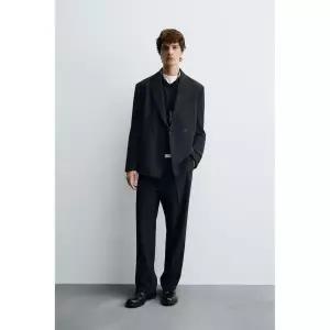 자라 ZARA 스트라이프 수트 팬츠 - 다크 블루 5895908422 899043