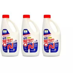 유한 배수구청소용 펑크린 1L 3개입 깨끗 청소 청결 찌든때제거 냄세제거 냄새제거