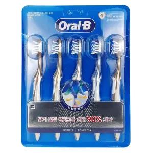 오랄비 크로스액션 프로엑스퍼트 탁월한세정 5입 5개입 빗살모양 플라그제거 세정