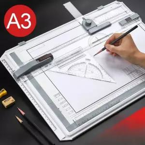 A3 제도판 도면대 건설 설계 드로잉보드 플라스틱 휴대용