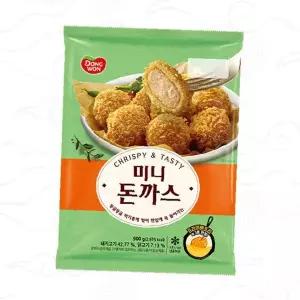 미니돈까스 냉동식품 간편조리 튀김요리 가정간식 도시락반찬 전자레인지조리