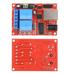 이더넷 2 채널 릴레이 보드 지연 스위치 TCP/UDP 컨트롤러 모듈 웹 서버 전원 공급 장치
