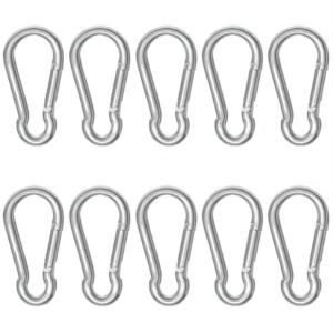 스텐 304 카라 비너 비나 잠금 고리 등산 캠핑 텐트