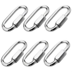 스텐 304 퀵링크 잠금 카라 비너 고리 등산 캠핑 텐트