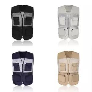 주머니 그물 매쉬 조끼 남자 여름용 작업복 WFIMVT5