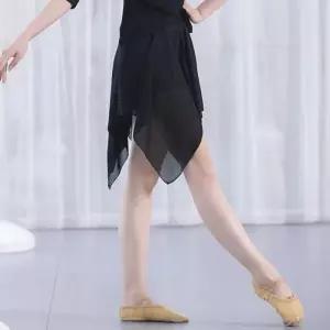 하늘하늘하고 우아한 실루엣 부드럽고 가벼운 착용감 쉬폰원단 필라테스 폴댄스 발레 스커트 여성스렁운