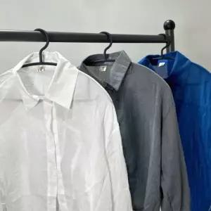 여성 시스루 거즈 린넨 여름 셔츠 남방 [햇빛차단 여자 크롭 루즈핏 화이트 딥 블루 그레이 차콜 흰색]