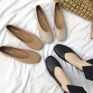 여성 발레리나 플랫슈즈 심플 데일리 베이직단화