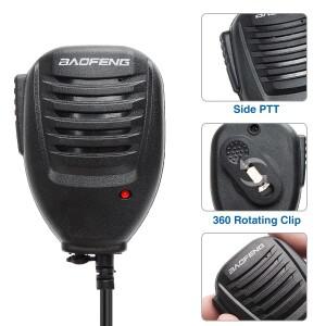 호환 Baofeng 마이크 숄더 스피커 UV-5R Pro 워키 양방향 라디오 액세서리