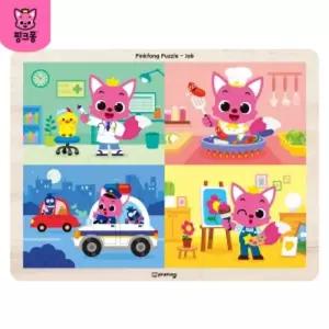 24피스퍼즐 직업 (P323)유아 아이 그림 아기상어 조카선물 소근육발달 교구 장난감 완구