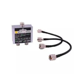 MX72 안테나 듀플렉서 다양한 주파수 선형 결합기 HAM DIY 액세서리 60dB VHF 및 UHF 144-148MHz 400-470MH