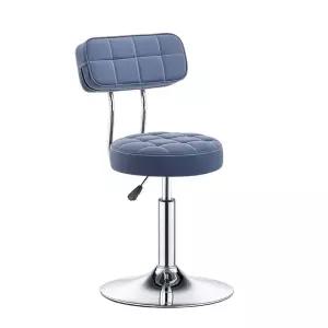 아일랜드 바의자 쿠션 등받이 원형 회전 의자 스툴