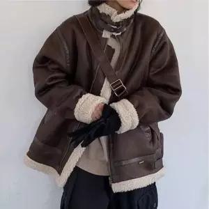 남자무스탕 무스탕자켓 TC 견고한 가죽 디자인 부드러운 안감 캐주얼 무스탕 브라운 FREE 101280