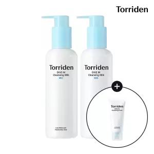 [SET] 토리든 다이브인 저분자 히알루론산 클렌징 밀크 200ml X 2개 (+다이브인 폼 30ml)