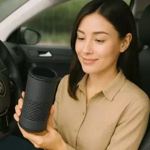 클린디 프레시 차량용 공기청정기 블랙 실내 자동차 용기 정화 실내용