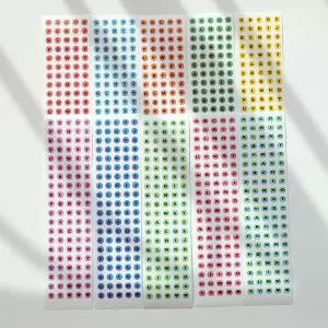 롱써클 체크 알파벳 스티커팩팩 디자인 팬시 소품꾸미기 데코 꾸미기