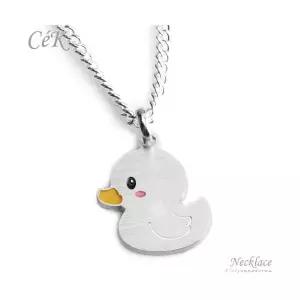 클루아조네코리아 키즈 은목걸이 스터링실버 오리 Duck 각인가능 CeK Kids 8168KN