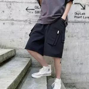 남성용 여름용 캐주얼 반바지 트레이닝복 바캉스룩