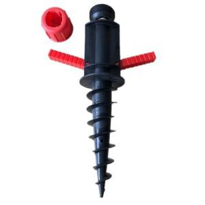 호환 야외 캠핑 잔디 오거 나선형 스탠드 보관 거치대  해변 우산 모래 앵커  헤비 듀티 파티오 홈 가든