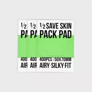 아모레베이직 토너 아껴주는 1/2 스킨팩 화장솜 400매 x3개