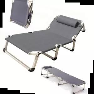 와이드야전침대 캠핑 간이침대 접이식침대 각도조절 목쿠션 침대