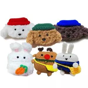 bob 귀여운 니트짜임 뜨개 에어팟프로 전용 케이스