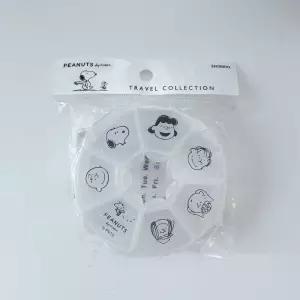 스누피 여행굿즈 알약 케이스/귀여운/캐릭터/여행/해외/출장/휴대용/간편한/미니/포켓/알약통/약통/일주일