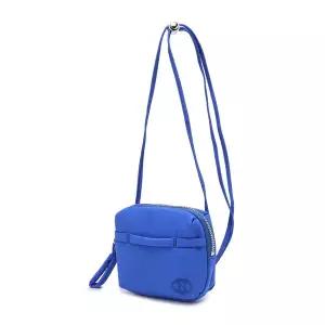 헤지스 HAZZYS [여행] [PUPPY] 블루 나일론 패딩 투포켓 파우치 겸 크로스백 HIWA4FH14B2
