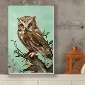 부엉이 그림 풍수 목련 꽃 복 액자 그림드림 1Owl-P6C (KYR-W5F0BAF)