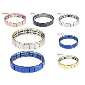 건강팔찌 마그네틱 게르마늄 스포츠 기능성 티타늄스틸 에너지 여자 건강 정전기 하이