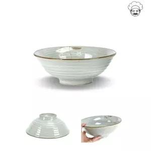 로코 KG82OW06 설화 도자기 V면기 도자기대접 9호