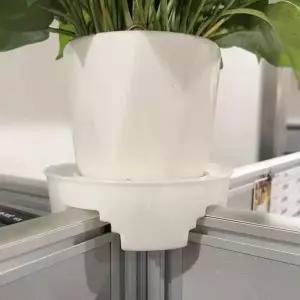 [콩심팥심]사무실 화분 거치대 2개 세트 T형 십자형 파티션 화분대 사무실식물