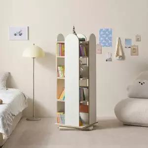 아이방 작은 도서관 회전책장 (4단) WB669