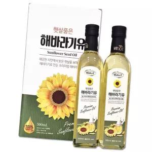 (다올)해바라기유 500ml 2P 웰크리 햇살품은 식용유
