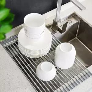 고급형 실리콘 싱크대 롤 선반/18롤/저가형비교X