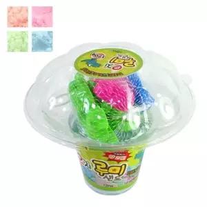 (루미샌드) 미니 모래놀이_아기 공룡_그린/놀이터/꾸미기/모래/실내/완구/몰드/놀이/도구/키즈/비치토이