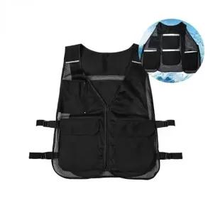 쿨링 작업용 메쉬 얼음조끼 4포켓 선풍기착용 쿨조끼