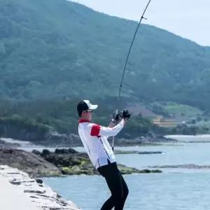 카본 소재 갯바위 방파제 낚시대 원투형 로드