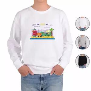 [하프클럽/알티피아]맨투맨 전색상 여름 휴가 바다 해변 3 프린트셔츠