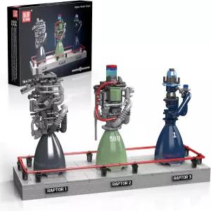 작동하는 몰드 킹 랩터 로켓 엔진 키트 나만의 가시적인 트럭 운전사 모터 제작 청소년을 위한 물리 과학