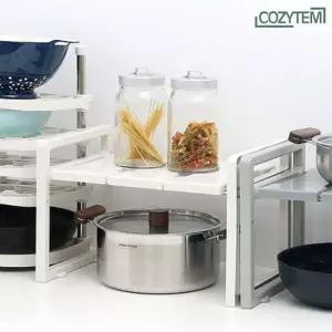 코지템 스마트 스토리지 선반400 그릇 냄비 거치대 정리대