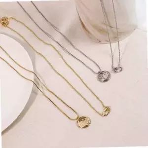 (2개 1세트) 코인 링 목걸이