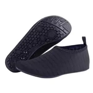 남녀 논슬립 경량 아쿠아 슈즈 블랙 1P 커플 물놀이 신발 WFIV02S