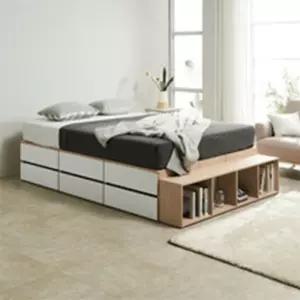 책수납 Q (매트포함) 하부수납침대 신혼부부침대