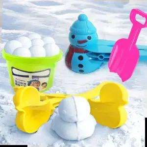 눈집게 6종 스노우볼 메이커 눈오리 공룡 눈뭉치 제조기 대형