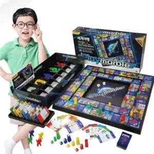 튼튼한 보드 판 세계 위인 게임 5살 온가족 캠핑 놀이 유아 깔끔한 수납 플레이 마블 완구 집들이 선물