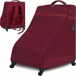 항공 여행용 바퀴가 달린 포크듀비 카시트 백팩 비행기 게이트 체크백용 초대형 패딩 커버 캐리어