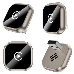 2in 1 무선 카플레이 안드로이드 오토 어댑터 스마트 박스 유선 연결을 연결로 변환 공장에서 연결된 차량