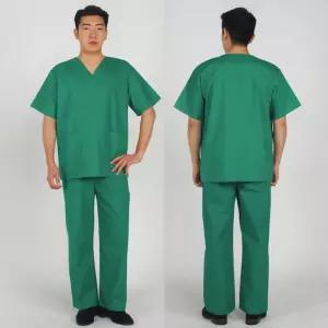 남자 수술복 투피스 그린 병원수술복 병원스크럽복