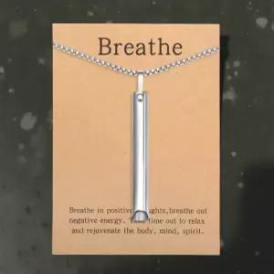 과호흡 호흡 조절 목걸이 금연 휘슬 불안 해소 실버